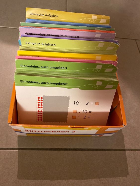 Lernkarten Mathematik Blitzrechnen 3. Klasse (Gebraucht) in Uttigen für