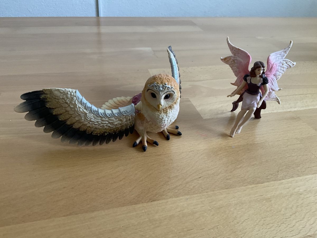 Schleich Statuette: Schleich Eule mit Fee guter Zustand – Usato da Jona venduto da Rubinrot 2
