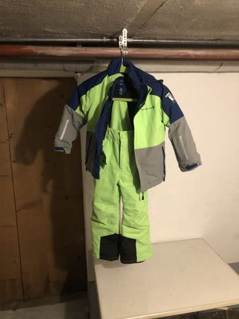 Skianzug Trevolution grün blau grau Grösse 110