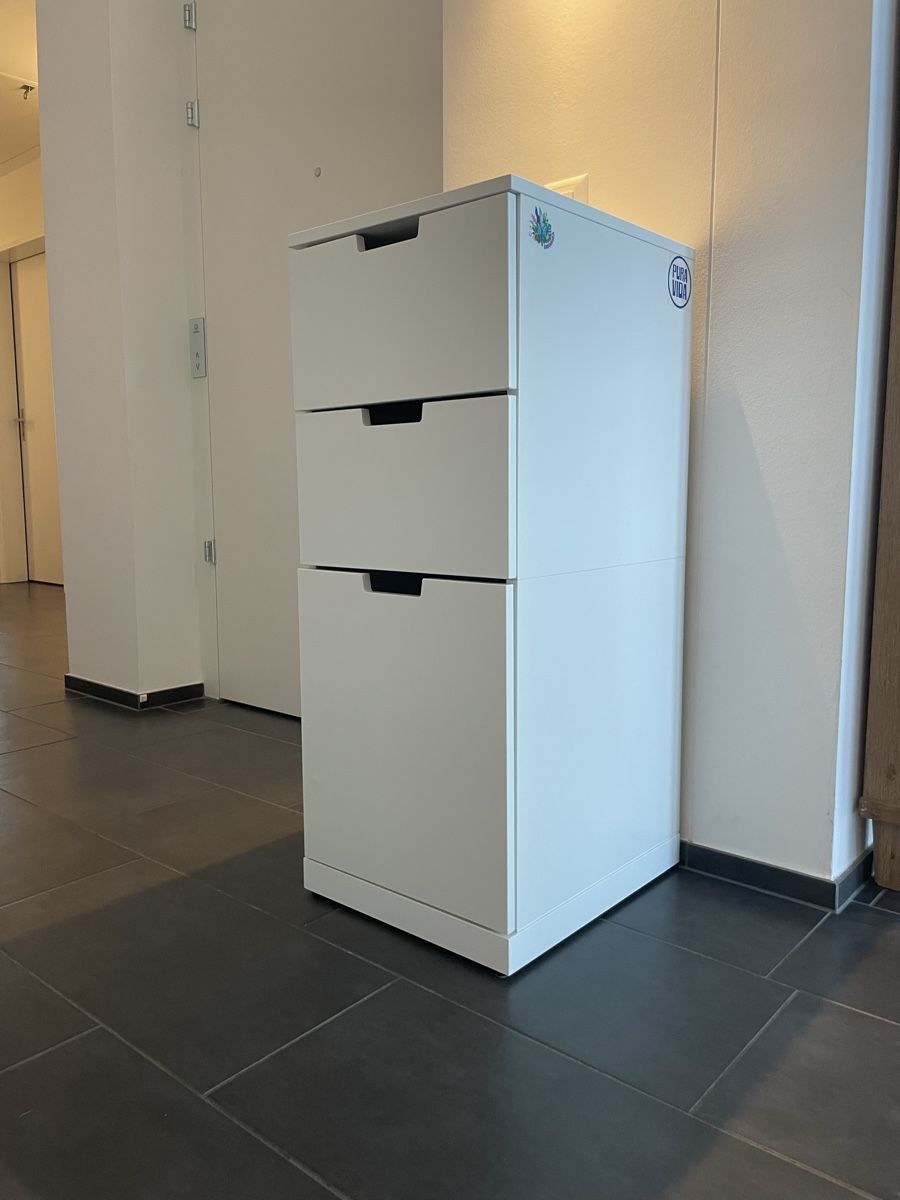 Cassettiere: White 3 Drawer Cabinet Nordli Ikea – Usato da Unterägeri venduto da VANDERROL