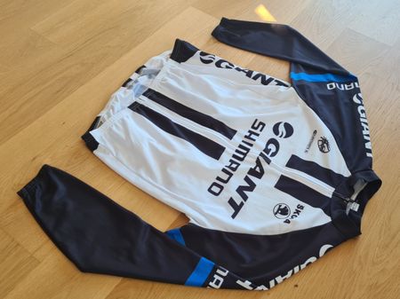 Vintage Giant Shimano Langarm Cycling Rennvelo Trikot