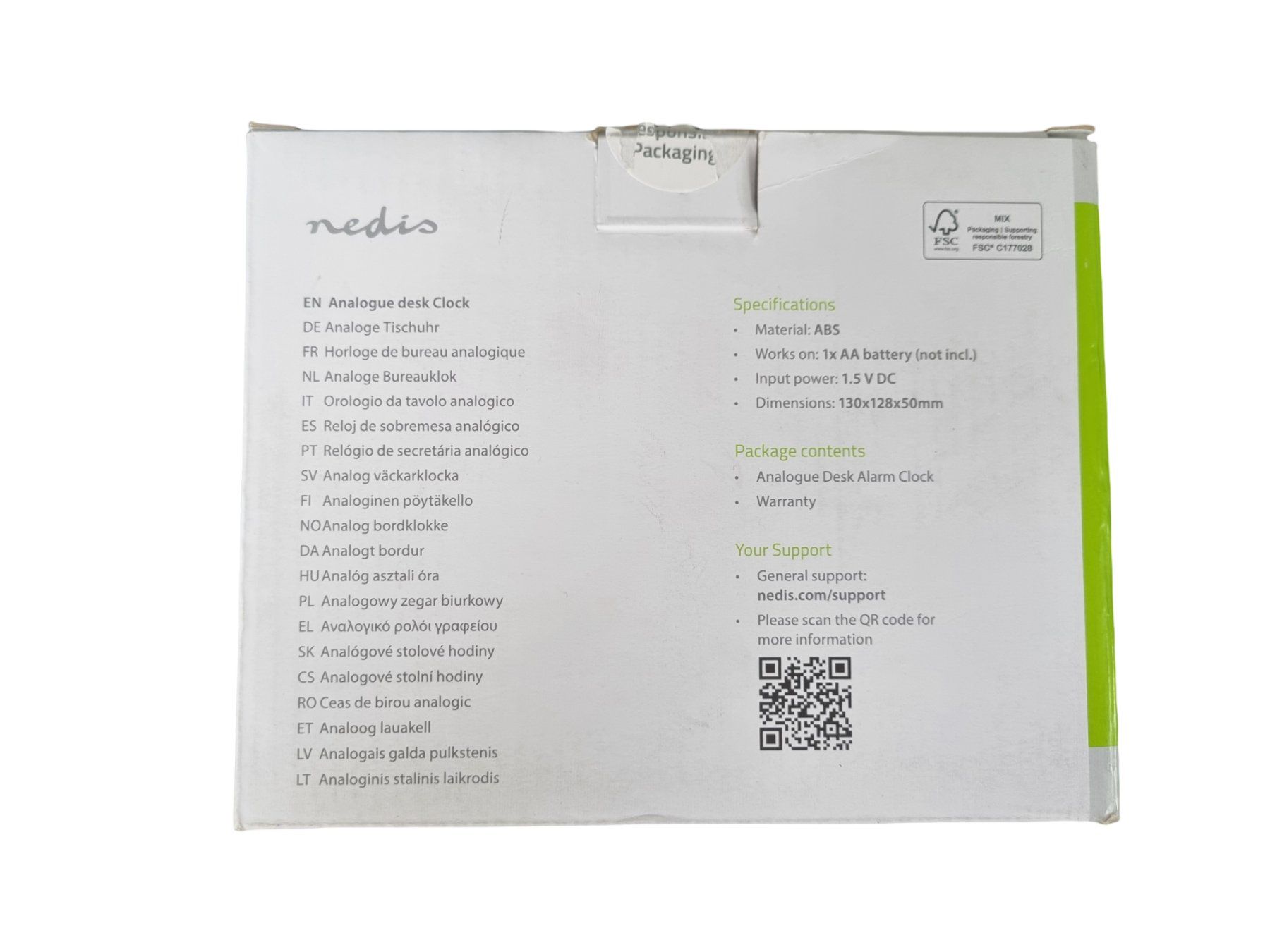 Sveglie: NEDIS analoge Tischuhr – Nuovo (secondo la descrizione) da Wangen b. Olten venduto da Restwert_Wangen 2
