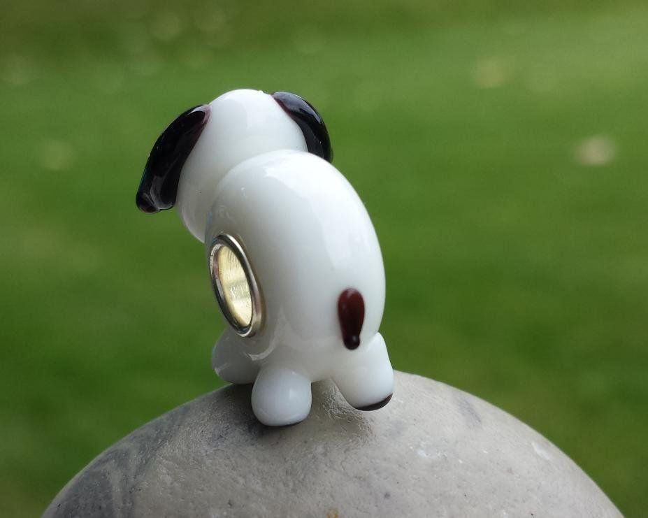 Perle (finte): Lampwork Hund-Glasperle Glass bead – Nuovo (secondo la descrizione) da Langenthal venduto da flowersNbirds 2