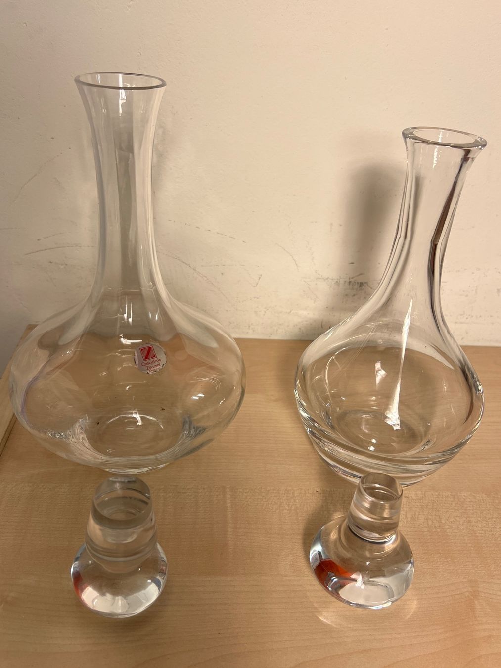 Caraffe: 2er Set: Elegante Karaffen für Wein oder Wasser, Glas – Usato da Münchenstein venduto da tsp01 4