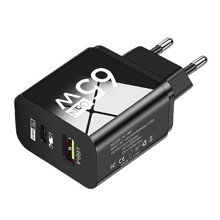 Caricabatterie: Chargeur rapide USB PD Type C 65w couleur black – Nuovo e nell'imballaggio originale da Morges venduto da con_jw6n