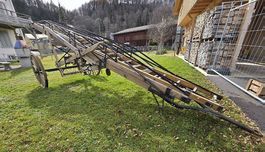 Antiquität Feuerwehr Leiter Holz Leiter 
