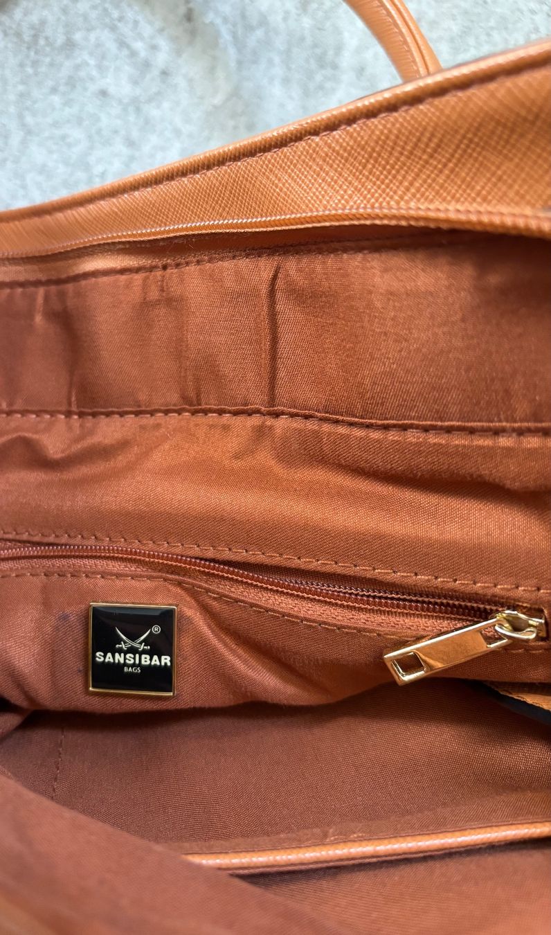 Borse da donna: Sansibar Handtasche Braun/Schwarz-Weiss – Usato da Sonterswil venduto da VD-Service 4