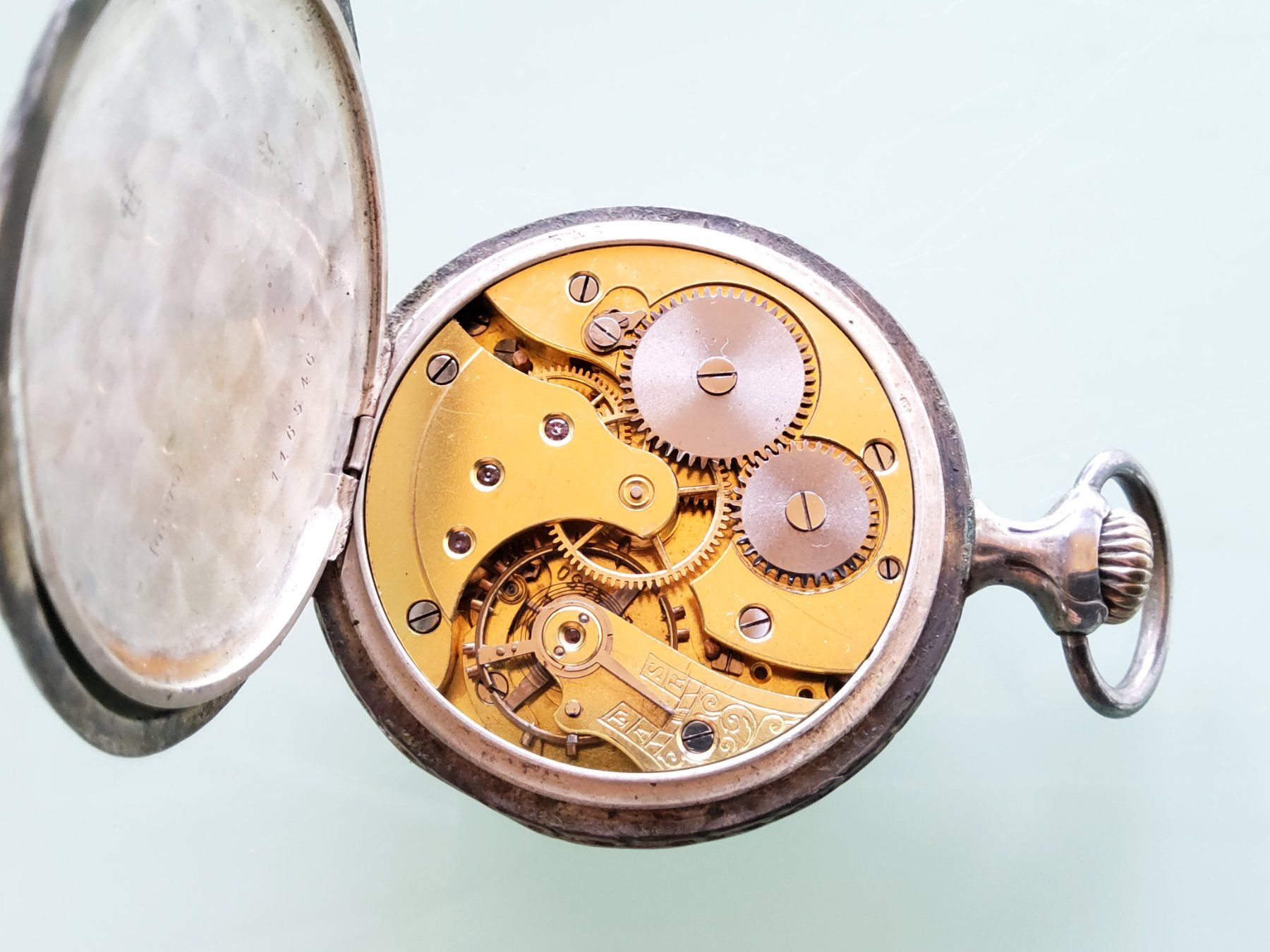 Uhren: Montre de poche mécanique en argent  – Defekt aus Malleray von Broc-Mo 8