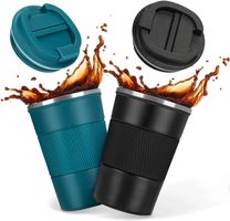 2 Stück Kaffeebecher to go für Heiße & Kalte Getränke