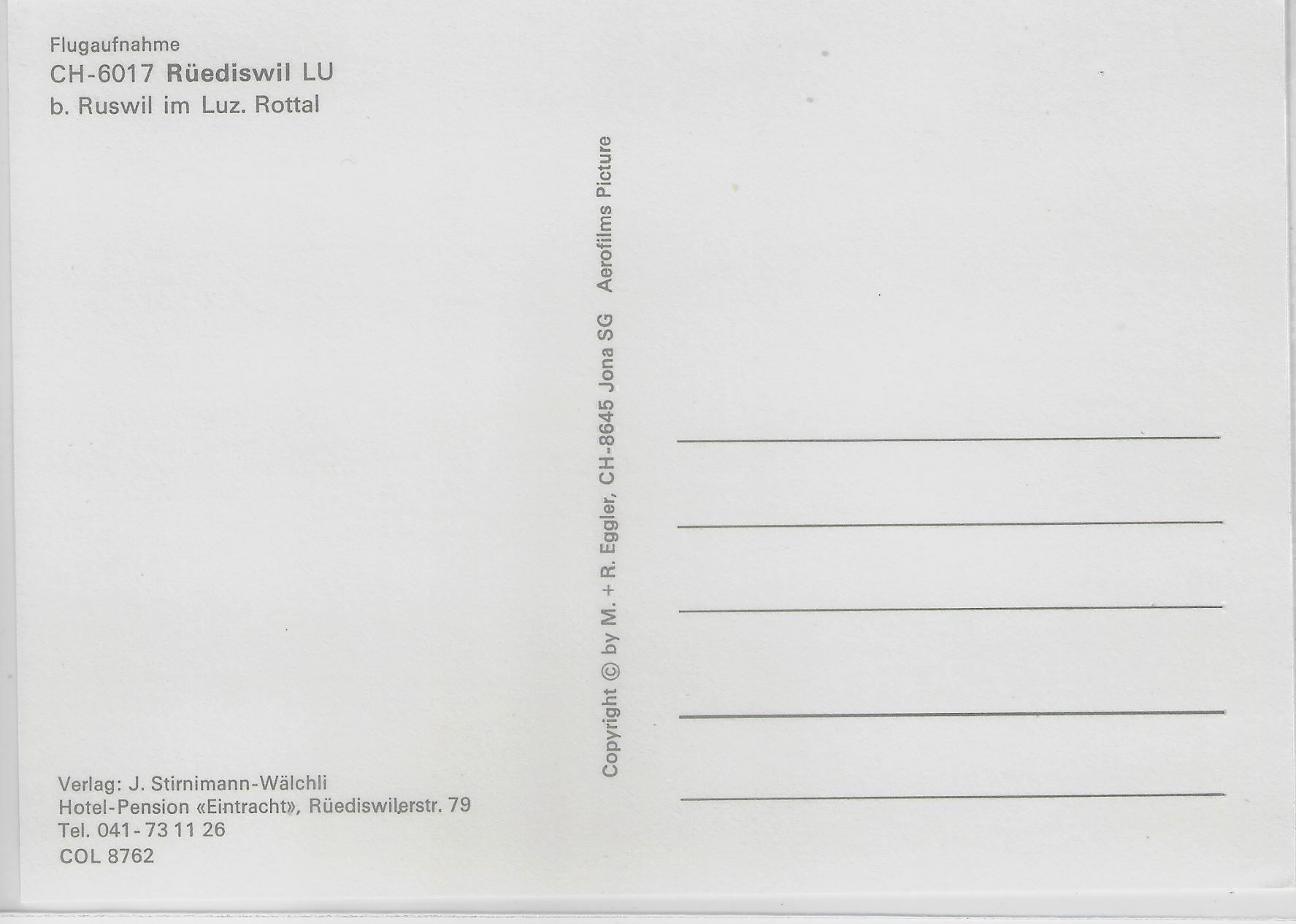 Cartoline postali: Flugaufnahme Rüediswil LU – Antico da Ettingen venduto da Kartenplanet 1