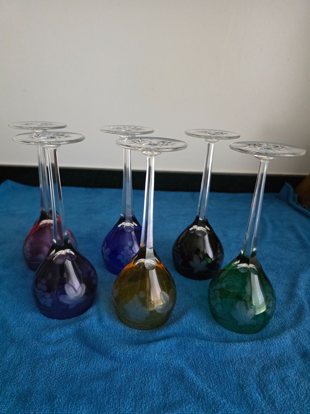 Verres: 6 farbige Weingläser – D'occasion à Villmergen par stier74 4