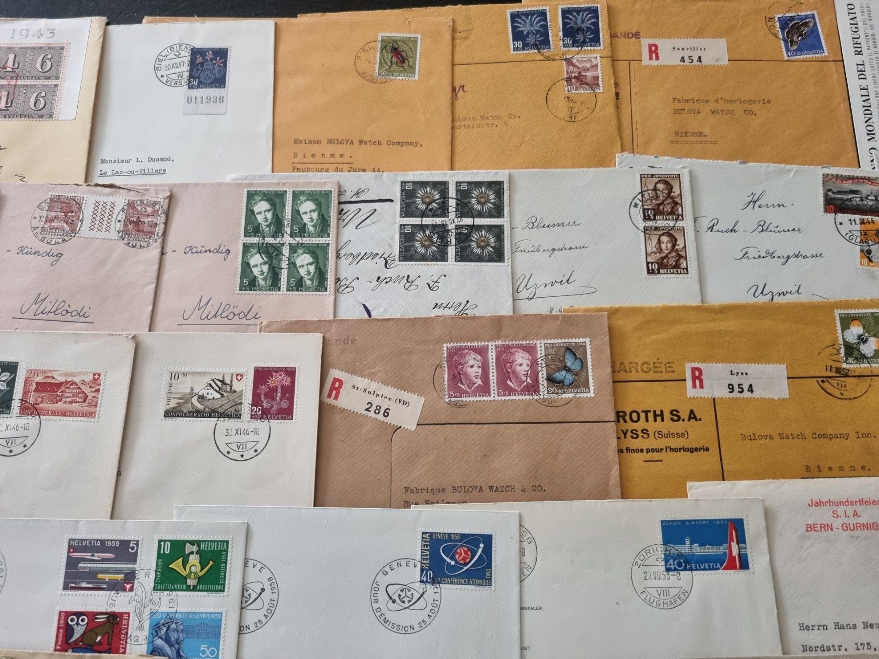Alle Briefmarken: Lot mit 37 CH Briefe – Gebraucht aus Gümligen von Geniusbuy 4
