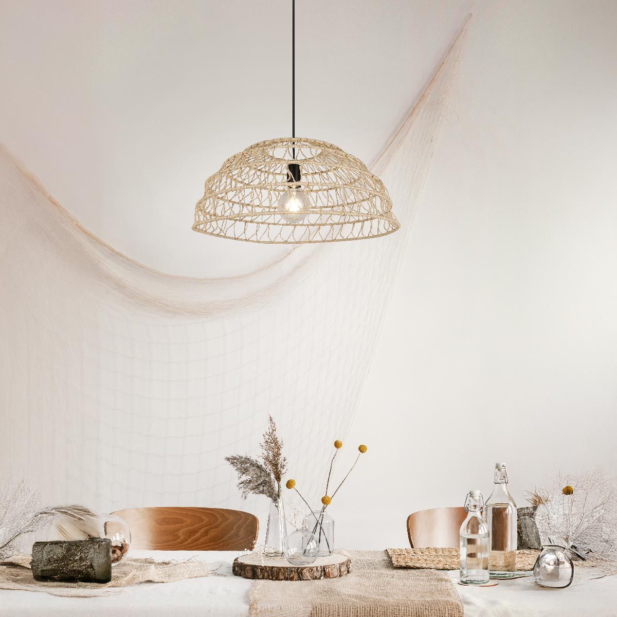 Lampadari & plafoniere: Pendelleuchte, Papiergarn, 60 cm Ø – Nuovo (secondo la descrizione) da Kreuzlingen venduto da Smart-Light 1