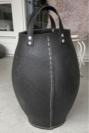 Upcycling Deko Korb aus Reifen mit Henkel
