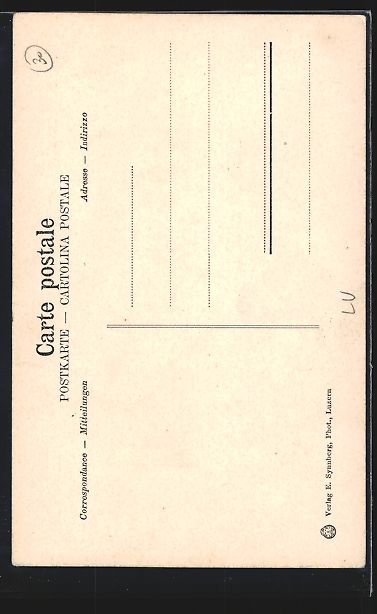 Cartoline postali: AK Luzern, Blick auf die Hofkirche – Usato da Berlin venduto da bartko-reher 1
