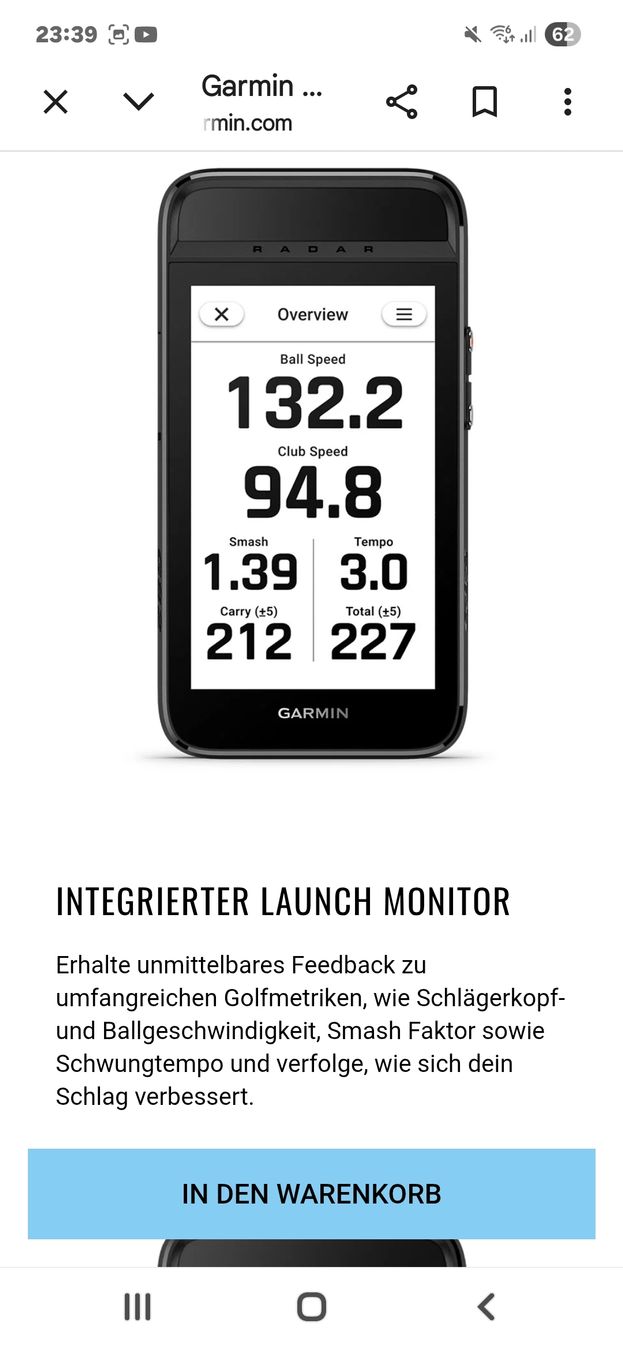 Garmin GPS & Strumenti di misurazione: Garmin g82 – Nuovo (secondo la descrizione) da Luzern venduto da srcosa