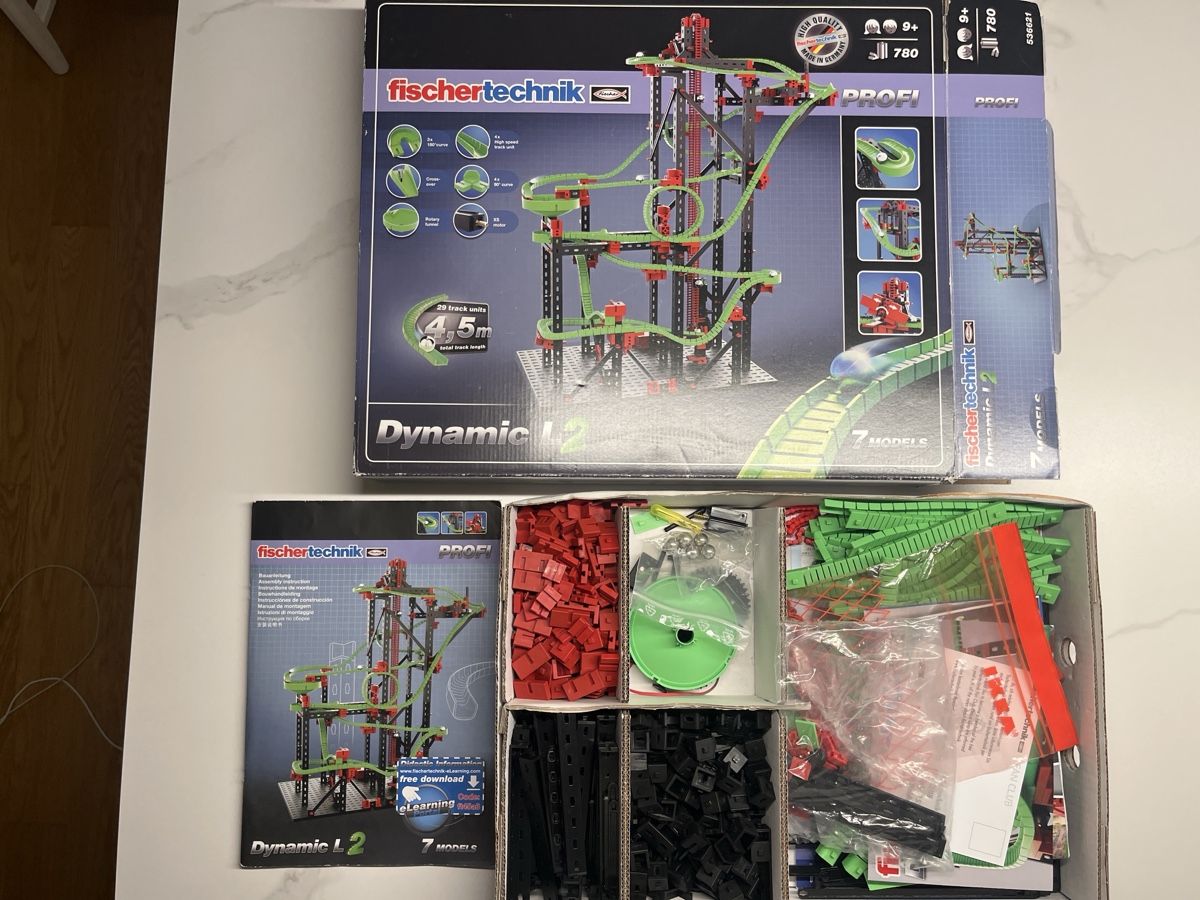 Fischer Kit di costruzioni: Fischertechnik Dynamic L2 Kugelbahn mit Anleitung – Usato da Aesch BL venduto da sus_z58b
