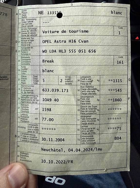 Opel Autos: Opel Astra H16 – Gebraucht aus Gerlafingen von Caki007 4