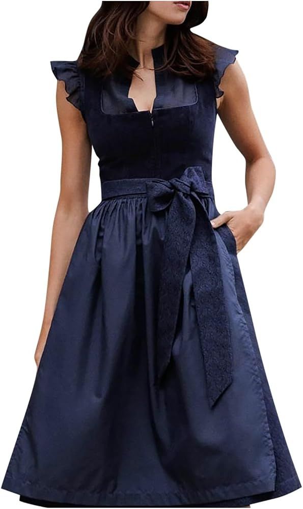 Vestiti: Dirndl Midi dunkelblau Grösse M-L / 40/42 – Nuovo (secondo la descrizione) da Schänis venduto da Second_Life_ 1