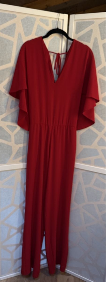 Jumpsuits: Great red evening jumpsuit. S – Gebraucht aus Grund b. Gstaad von PlageNeige