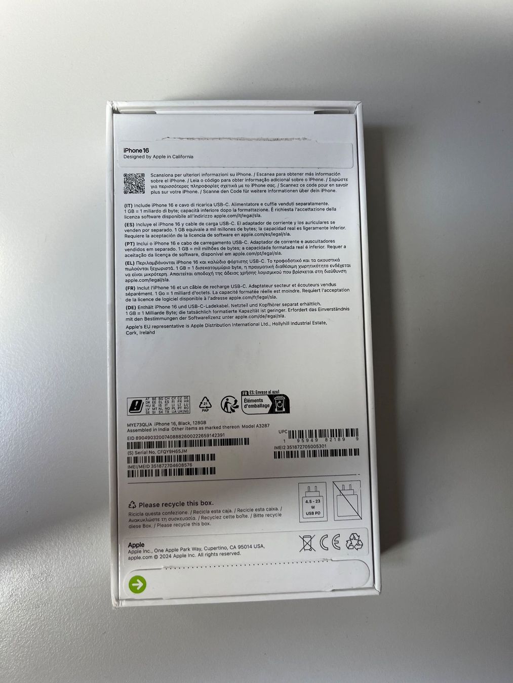 Apple Telefoni cellulari / Smartphones: Iphone 16 NEU – Nuovo e nell'imballaggio originale da Bern venduto da jan_2vny 3