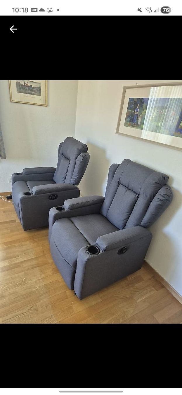 Fauteuils: 2 Relaxsessel – Neuf avec emballage d'origine à Oberwil BL par Cincin88