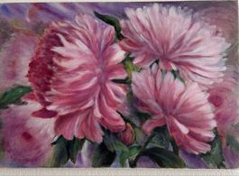 Blumenstillleben / Pfingstrosenstrauß