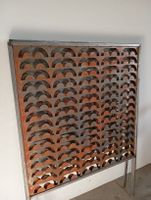 Metall Gitter Sichtschutz Metallrost Optik 104cm x 104cm