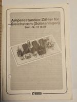 Gleichstrom Amperestunden-Zähler, Conrad. Mit mech. Zählwerk