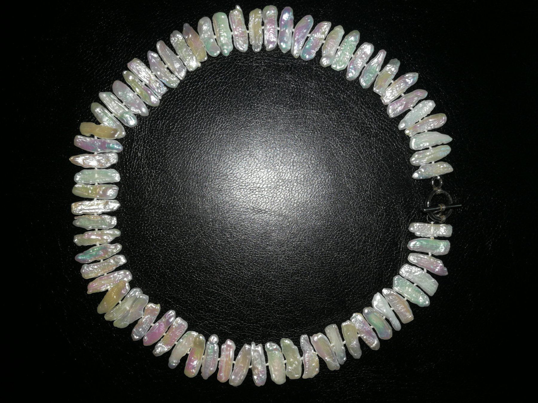 Perle (finte): Keshi Perlen Collier Halskette – Nuovo (secondo la descrizione) da himmelried venduto da bribuli