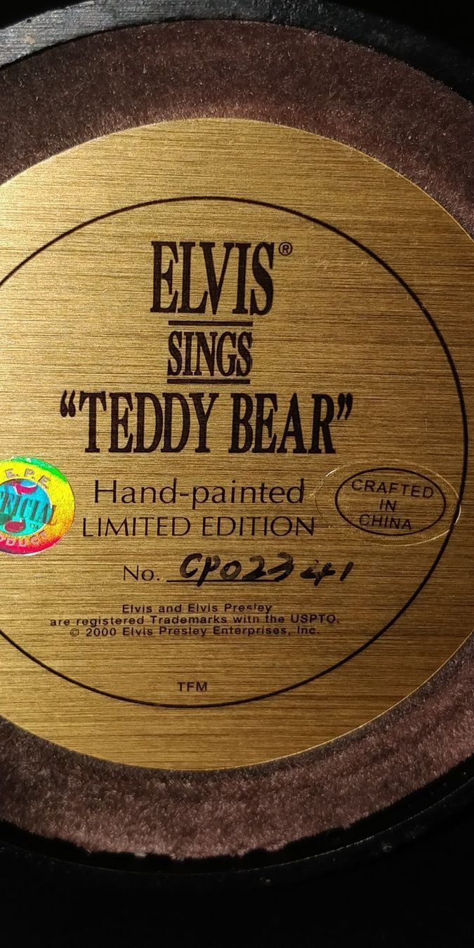 Statuette: ELVIS PRESLEY "TEDDY BEAR"  Figur (1999 EPE) – Nuovo (secondo la descrizione) da Baar venduto da STIFANI-SHOP 3