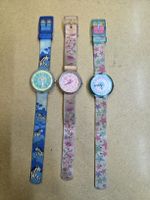 3x Flik Flak Kinderuhr – Zebra, Schmetterling, Sterne
