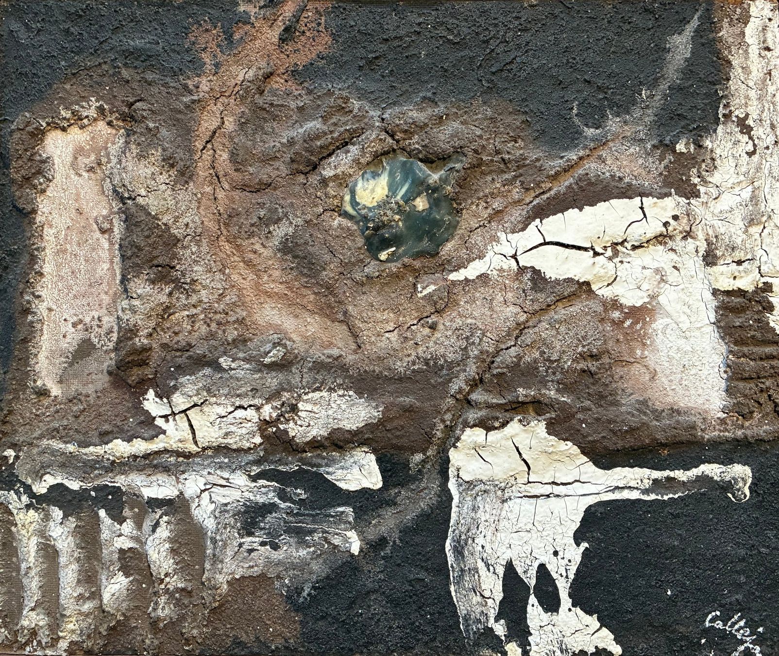 Dipinti: CALLEJA - Impasto Wandrelief - Abtrakte Komposition – Usato da Meinisberg venduto da duveen