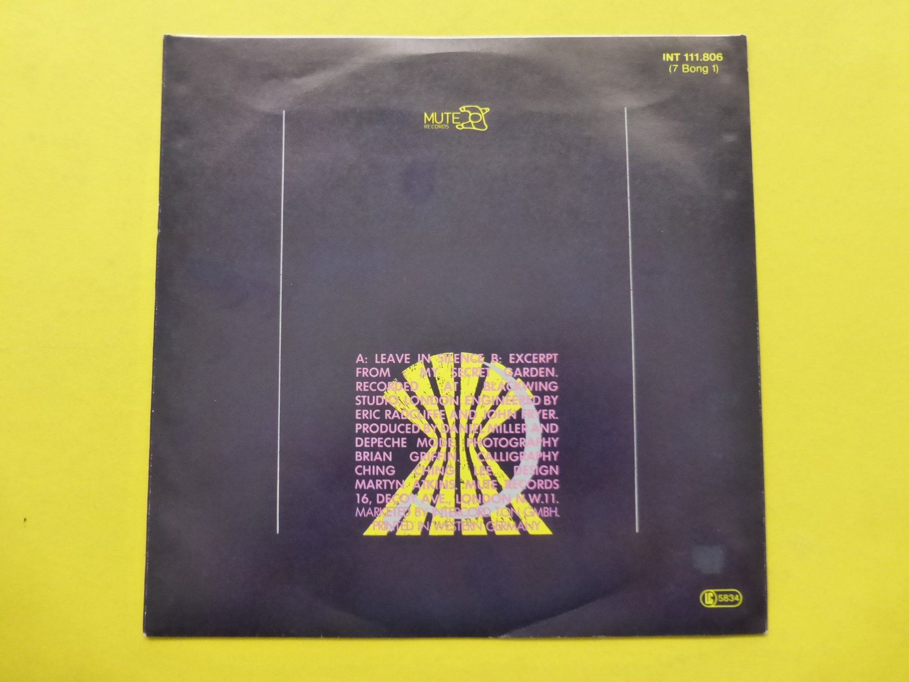 Schallplatten: Depeche Mode – Leave In Silence – Gebraucht aus Zürich von Swiss57 1