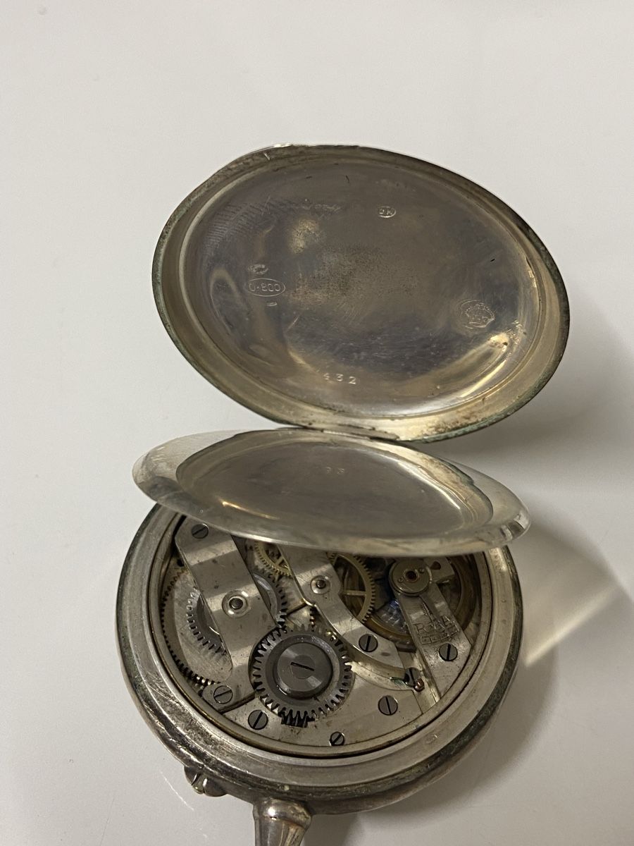 Orologi: Antike Silberne  800 Taschenuhr – Usato da Dietikon venduto da brocki-eyra 6