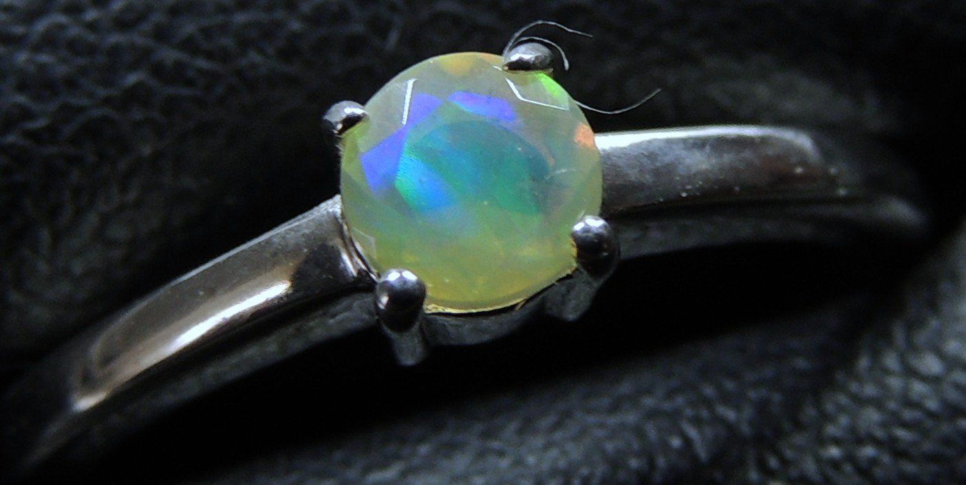 Anelli: Äthiopischer Opal Silber 925 Fingerring – Nuovo (secondo la descrizione) da Waldenburg venduto da schaller707 1