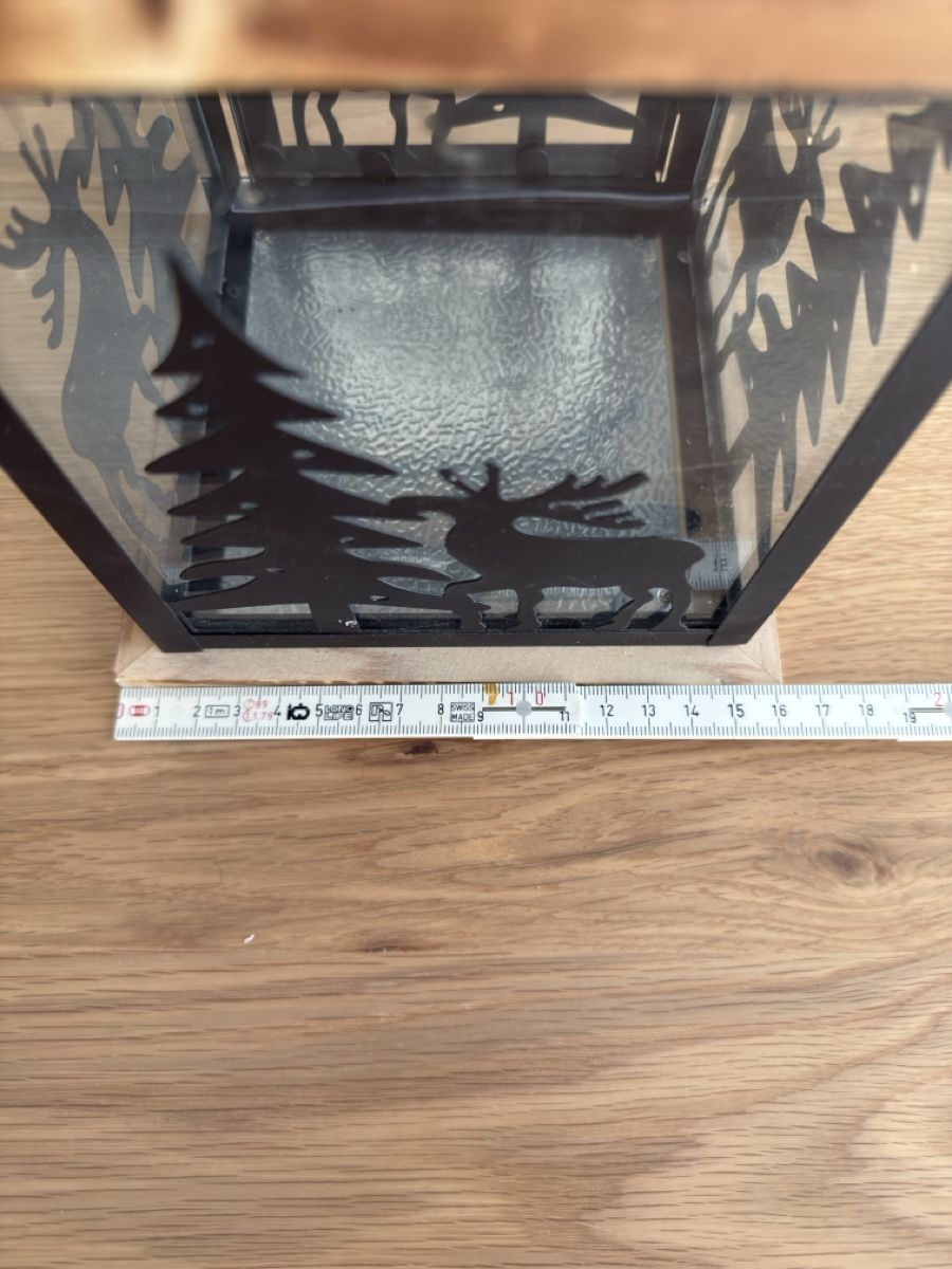 Lanterne: Winter-Laterne mit Wald-Motiv – Nuovo (secondo la descrizione) da Sarmenstorf venduto da Nathaliie_21 6