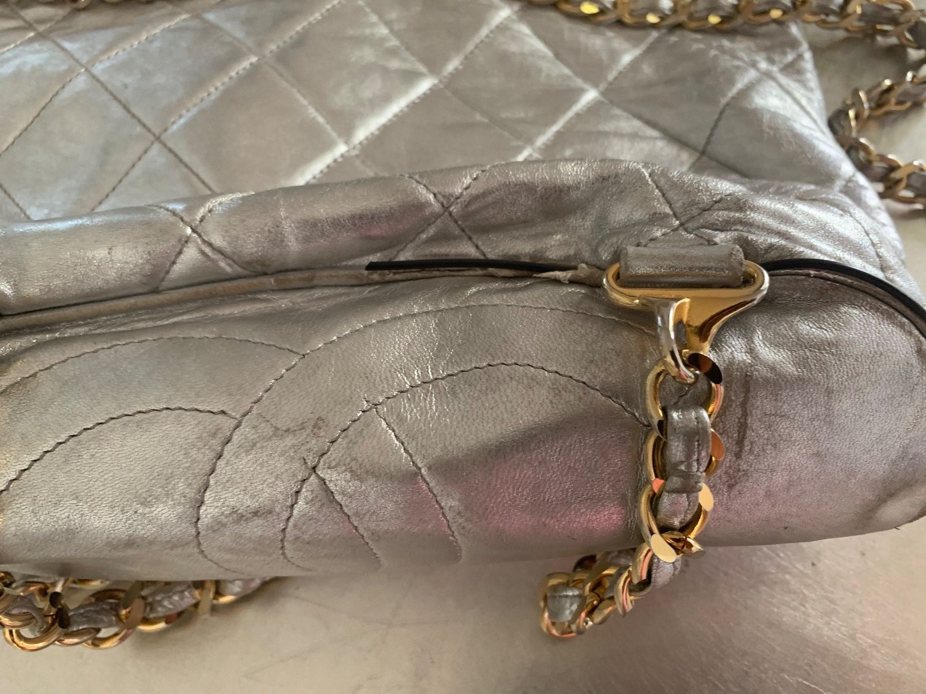 Chanel Borse da donna: Chanel Duma Rucksack Vintage 1992 Silber – Usato da Chur venduto da GIANSILVES76 7
