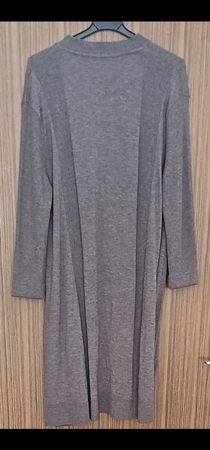 Longue robe gris chiné, - Taille XXL neuve
