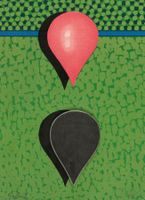 Concetto Pozzati signed coloured silk-screen