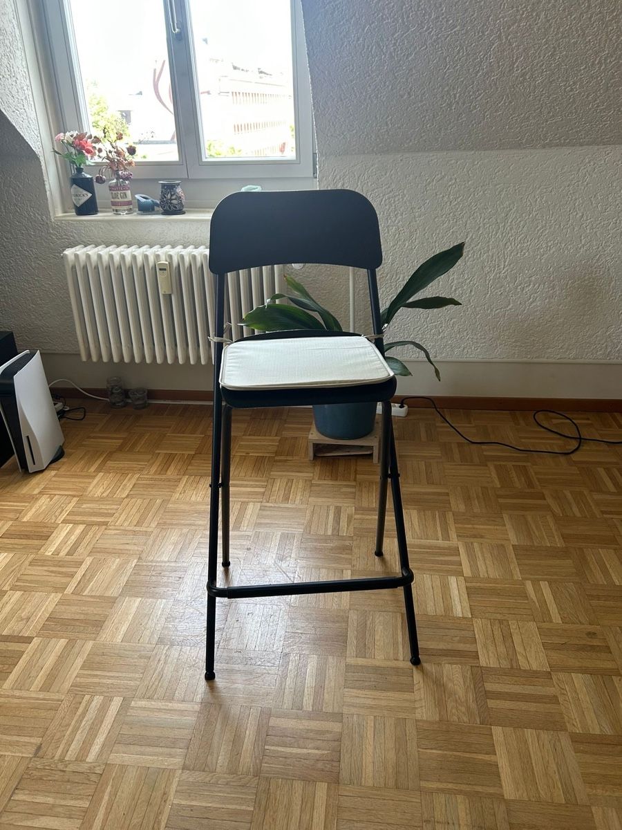 Ikea Sedie: Zwei Barhocker, Schwarz, Ikea Franklin – Usato da Bern venduto da rah_fpy5