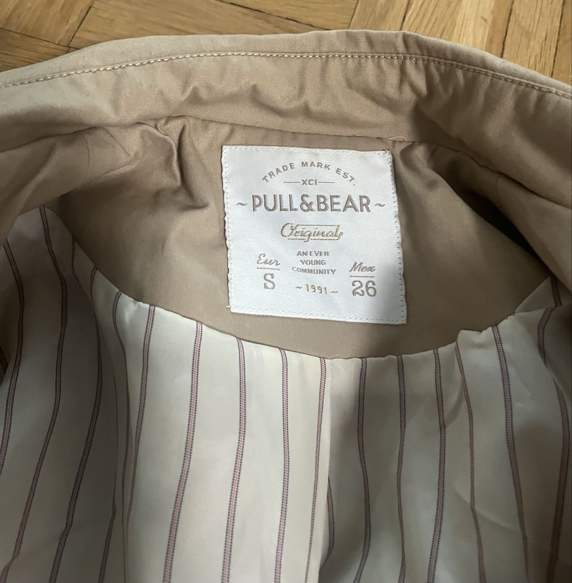 Pull&Bear Cappotti: Pull&Bear Mantel, Gr. S, Beige, Übergangsjacke, Top! – Usato da Baden venduto da Sandra148 2