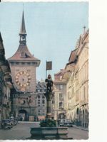 Bern Zeitglockenturm mit Zähringerbrunnen ca. 1960