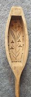 Butterform Blumenmotiv floral handgeschnitten alt