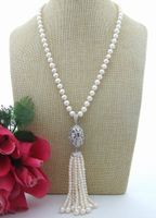 Statement Perlen Kette Echt Collier Perle Art Deco Vrai