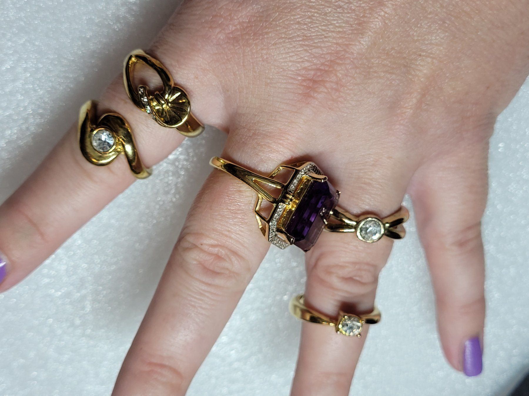Anelli: AKTION Gelb gold Ring massiv Stein Geschenk Modeschmuck 2.10 – Nuovo (secondo la descrizione) da Riedt b. Erlen venduto da Gottestraene 9