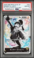 ONE PIECE PSA 10 - Monkey D. Luffy Black & White Alt Art 