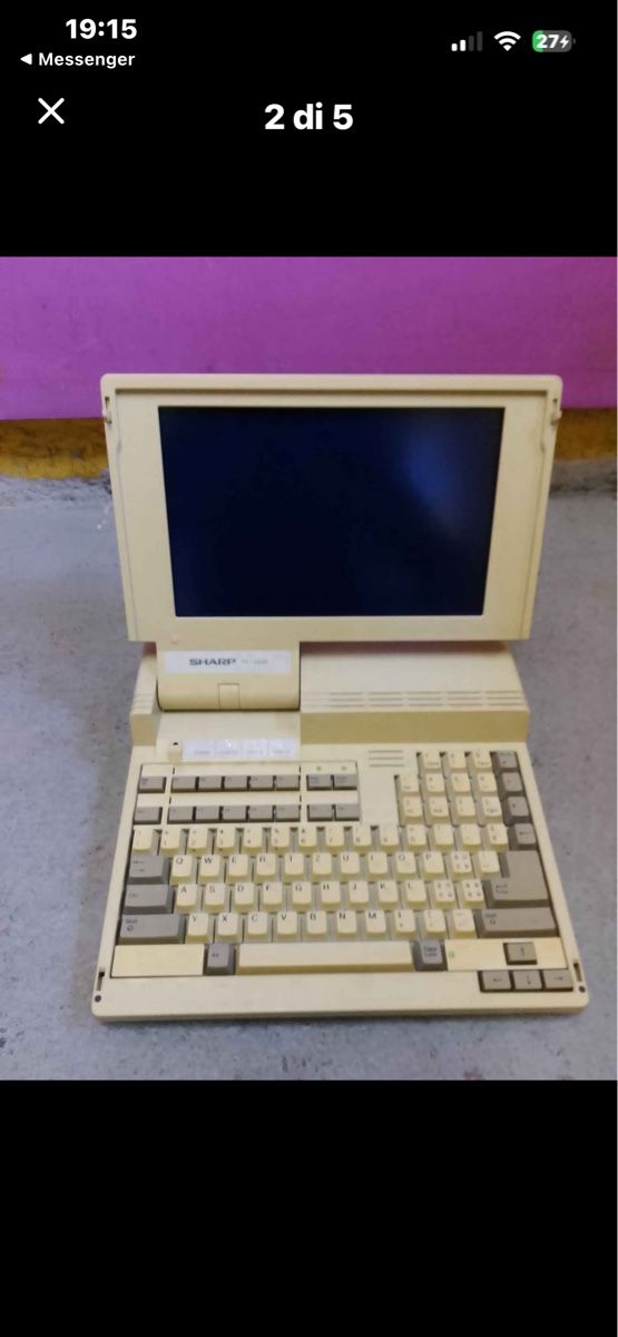 Notebook: Computer Sharp PC-4600 portatile vintage usato – Usato da Chiasso venduto da fairy81