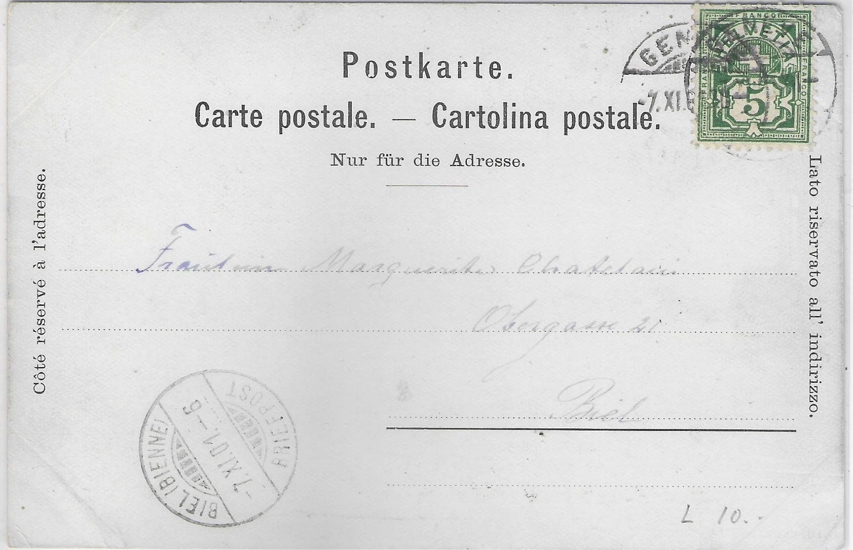 Cartoline postali: Geneve - Le Theatre et le Musee Rath – Usato da Ettingen venduto da Kartenplanet 1
