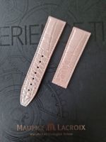 Maurice Lacroix Kroko Uhrenarmband aus Leder - Rosa (21 mm)